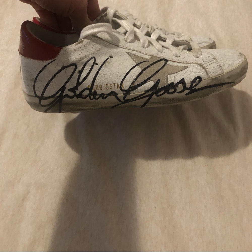 Golden Goose superstar cracked leather sneakers, EUC - Picture 4 of 10